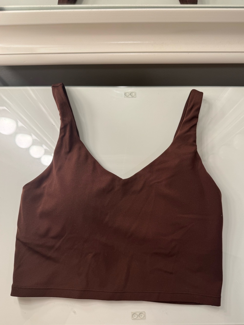 Aerie Offline Chocolate Brown Cropped Tank Top